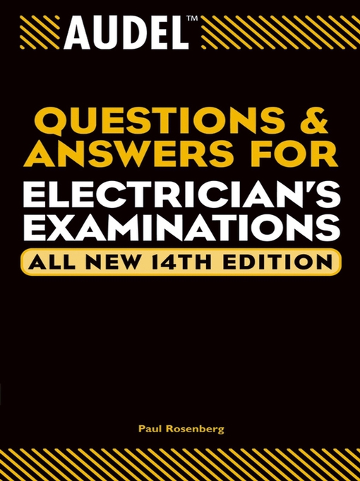 Cover image for Audel Questions and Answers for Electrician's Examinations